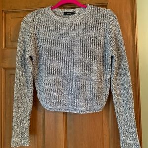crop sweater with open back